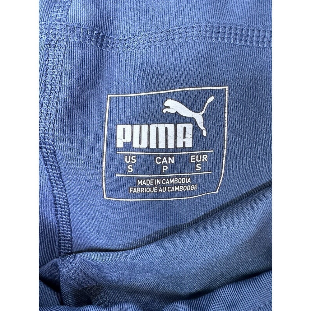 Puma‎ Blue Women’s Activewear Leggings Sport Gym Running Exercise Pants Size S - Picture 7 of 10
